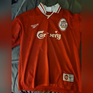 1996-1997 Liverpool red jersey
